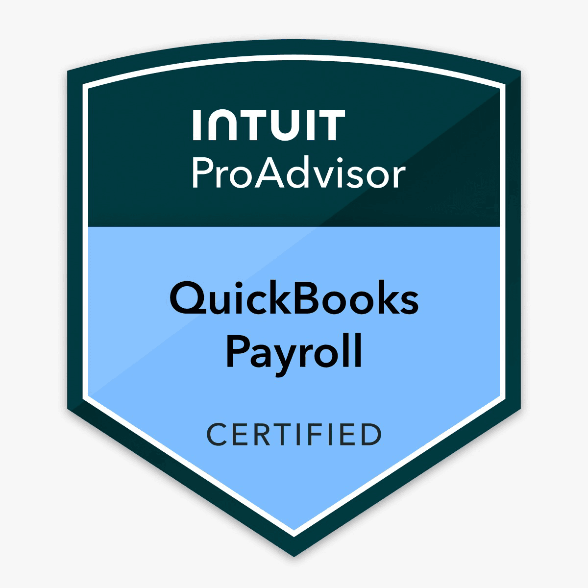 Intuit QuickBooks Payroll Certified ProAdvisor badge